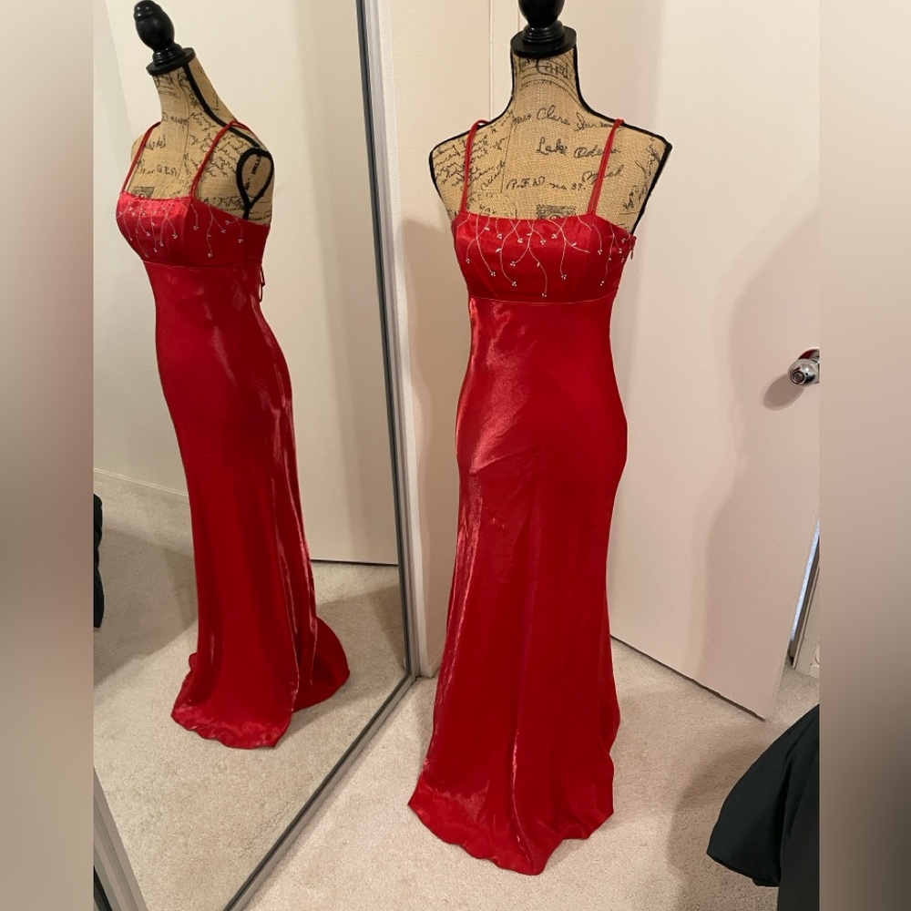 Long slim gown